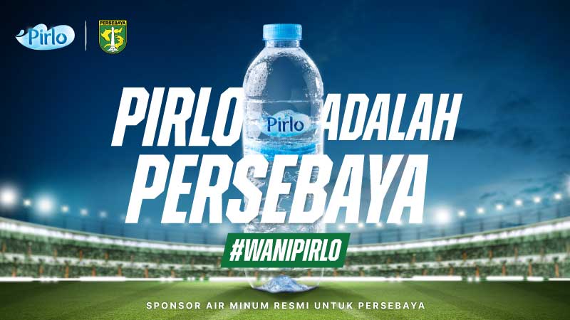 Resmi Jadi Sponsor Air Minum, Pirlo Adalah Persebaya!